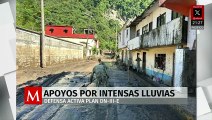 Ejército y Guardia Nacional refuerzan apoyo a damnificados por lluvias en varios estados