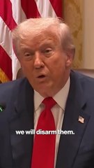 Trump warns Hamas: Disarm under peace plan or “we will disarm you”