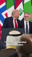 Canadian PM jokingly thanks Trump for 'upgrade' to 'President'