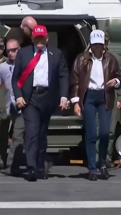 Trump arrives in Virginia to celebrate the Navy’s 250th anniversary