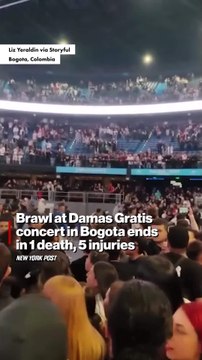 Brawl at Damas Gratis concert in Bogota ends in 1 death, 5 injuries
