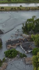 Wild video shows Typhoon Ragasa floodwaters swallow up Taiwanese town