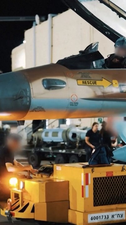Israel releases footage of fighter jets en route to strike Iran targets