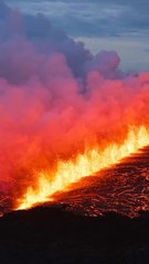 Stunning volcano eruption in Iceland