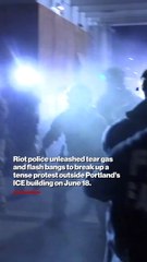 Tear gas & chaos: Portland ICE protest erupts in violent clash with riot police