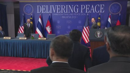 Trump Holds Full High-Stakes Meeting with Leaders of Thailand, Cambodia and Malaysia