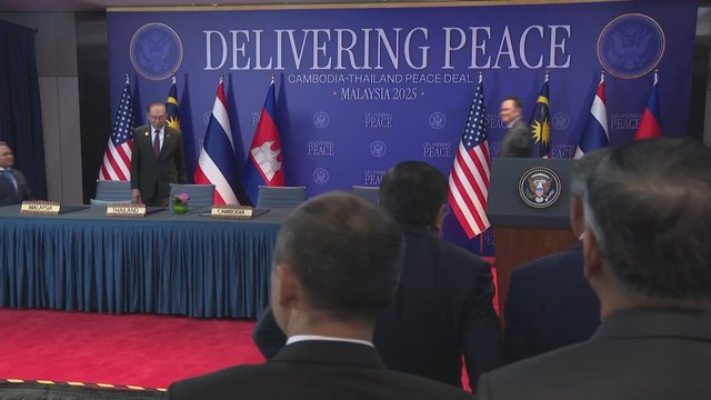 Trump Holds Full High-Stakes Meeting with Leaders of Thailand, Cambodia and Malaysia