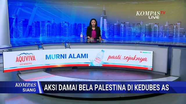 Aksi Damai Bertajuk 'Harapan Palestina' di Depan Kedubes AS, Bersuara Lewat Musik | KOMPAS SIANG