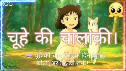 🐭 चूहे की चालाकीएक दिन चूहा बोला // अरे बिल्ली रानी // तुम हमेशा मेरा पीछा क्यों करती हो // Cartoon
