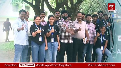 డ్రైవర్​లెస్​ వాహనం రూపొందించిన బీటెక్​ విద్యార్థులు - జాతీయ స్థాయిలో గుర్తింపు