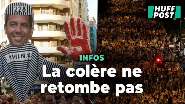 Manifestation monstre à Valence, un an après les inondations meurtrières en Espagne