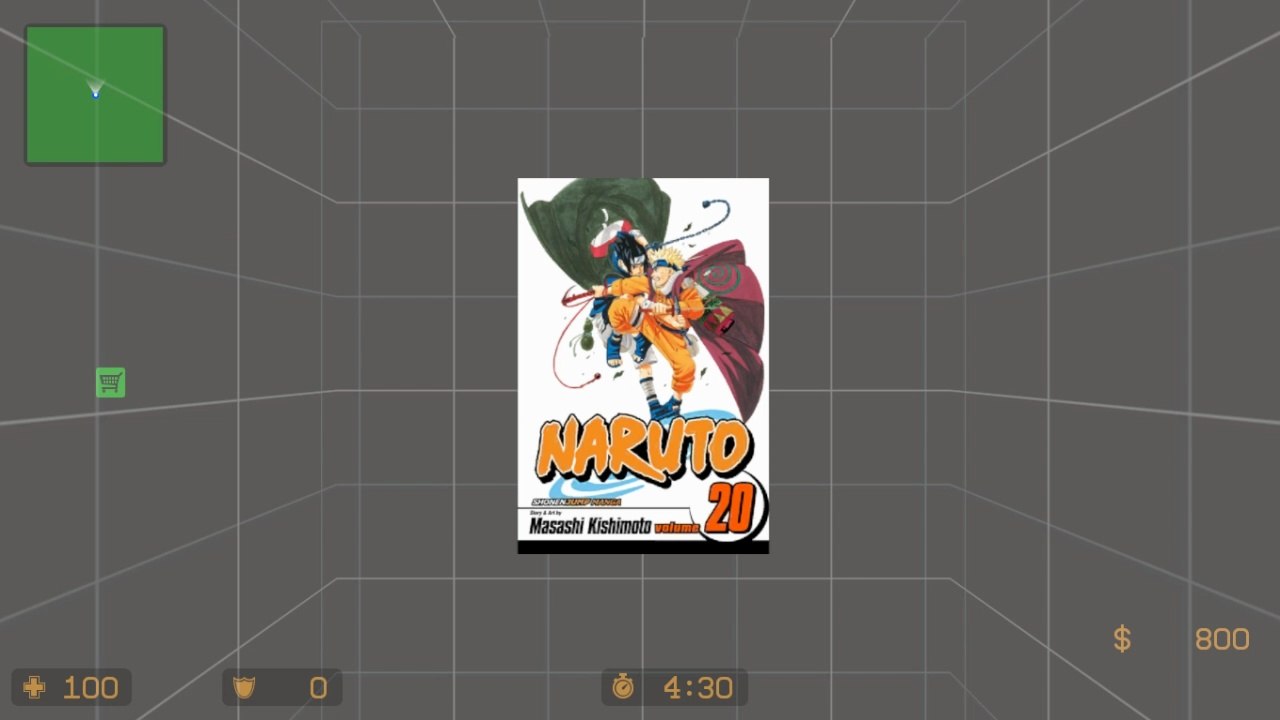 NARUTO Volume 20 Cover Art spray mod | Counter-Strike: Source