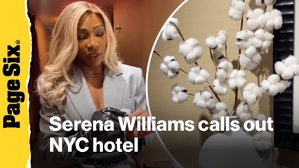 Serena Williams calls out NYC hotel's cotton plant decoration