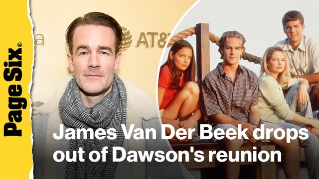 James Van Der Beek drops out of Dawson's Creek reunion