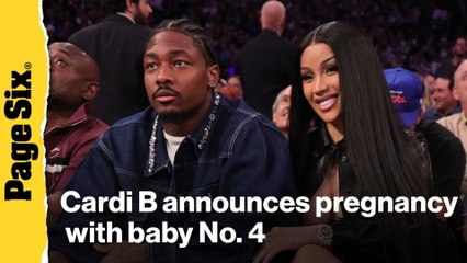 Cardi B announces pregnancy with baby No. 4 — her first with Stefon Diggs