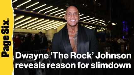 Dwayne 'The Rock' Johnson reveals reason for shocking slimdown: 'Long ways to go'