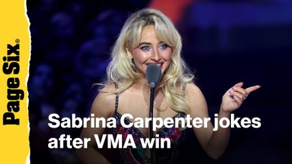 Sabrina Carpenter jokes about having  '29' other albums when accepting VMA for Best Album