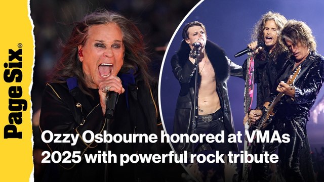 Ozzy Osbourne honored at VMAs 2025 with powerful rock tribute featuring Aerosmith and Yungblud