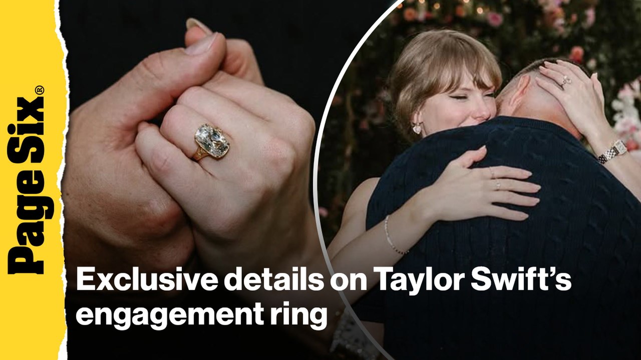 A closer look at Taylor Swift's engagement ring, which Travis Kelce helped design