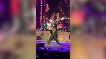 Johnny Depp makes a surprise appearance with Alice Cooper on stage in tribute to Ozzy Osbourne