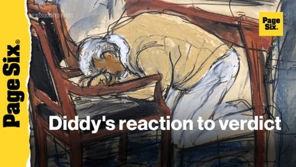 Courtroom sketches show Sean 'Diddy' Combs reaction after hearing verdict