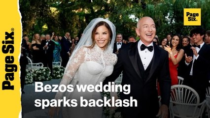 Jeff Bezos & Lauren Sánchez's wedding sparks backlash from Charlize Theron, Olivia Munn, more