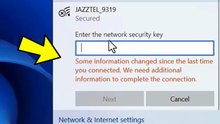 wifi some information changed since the last time you connected in Windows 10/11/8/7- Solved