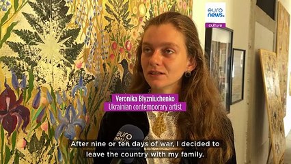 Ukrainian refugee artist shows 'the beauty of the world' at Lisbon's Estrela Basilica