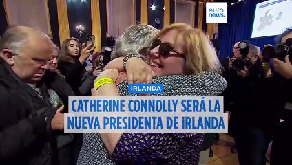 La candidata independiente de izquierdas Catherine Connolly gana las elecciones presidenciales irlandesas