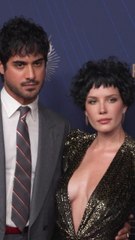 Halsey and fiancé Avan Jogia arrive at 2025 Emmys