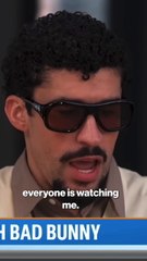 Bad Bunny on performing in front of thousands vs acting in a studio
