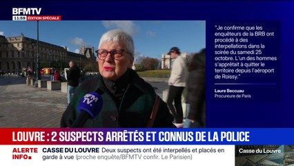 Cambriolage du Louvre: après l'interpellation de deux suspects, cette touriste se dit "optimiste"
