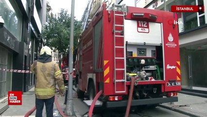 Şişli’de 4 katlı binada çıkan yangında 1 kişi hayatını kaybetti