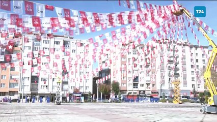 CHP'nin Eskişehir'de "Millet İradesine Sahip Çıkıyor" mitinginin hazırlıkları tamamlandı