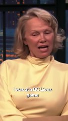 Pamela Anderson admits she was discovered on a Jumbotron