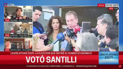 Votó Diego Santilli