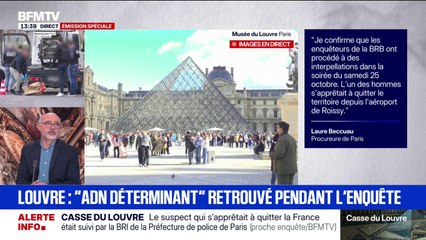 Cambriolage au Louvre: de "l'ADN déterminant" a été retrouvé pendant les investigations