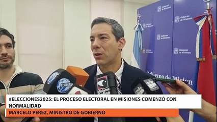 El proceso electoral en Misiones comenzó con normalidad Marcelo Pérez, ministro de Gobierno