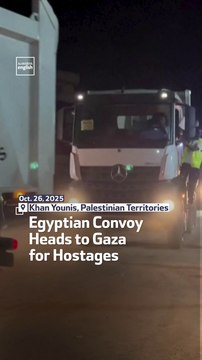 Egyptian Convoy Heads To Gaza For Hostages