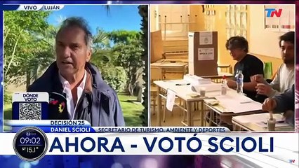 Votó Daniel Scioli