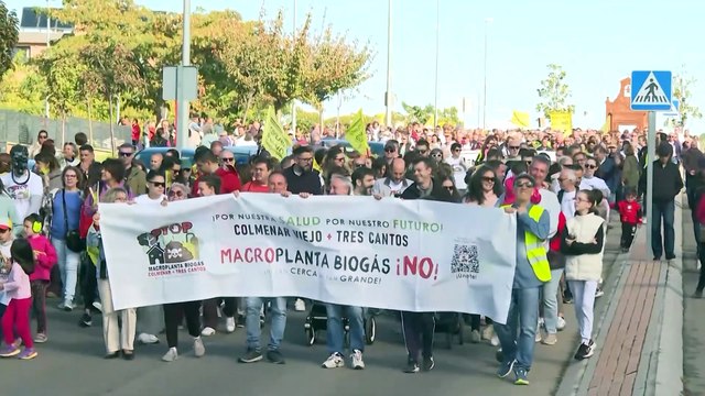 Una manifestación en Colmenar Viejo marcha contra la planta de biogás proyectada