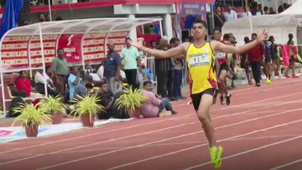 400 മീറ്റർ ഹ‍ർഡിൽസിൽ  ജി.വി രാജയുടെ ശ്രീഹരിക്ക് സ്വർണം; കിരീടമുറപ്പിച്ച് തിരുവനന്തപുരം