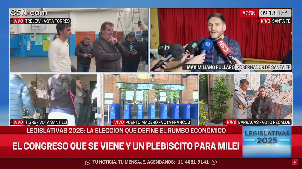 Votó Maximiliano Pullaro