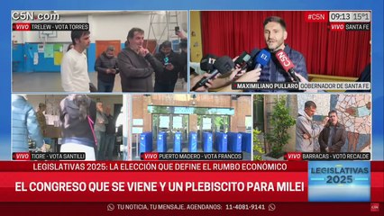 Votó Maximiliano Pullaro