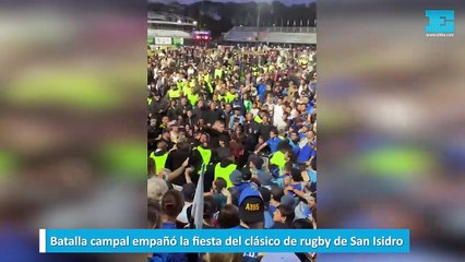 Batalla campal empañó la fiesta del clásico de rugby de San Isidro