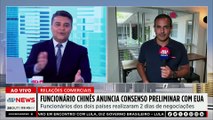 Funcionário de alto escalão da China anuncia consenso com EUA