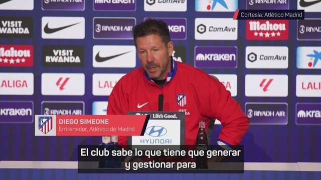 Simeone, sobre Julián Álvarez: No participo en temas de contato, pero lo veo muy comprometido