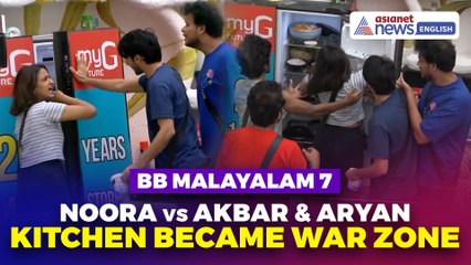 Bigg Boss Malayalam 7: Noora Slams Aryan & Akbar for Cooking Separately