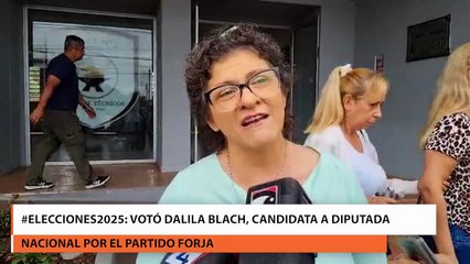 Votó Dalila Blach, Candidata A Diputada Nacional Por El Partido Forja