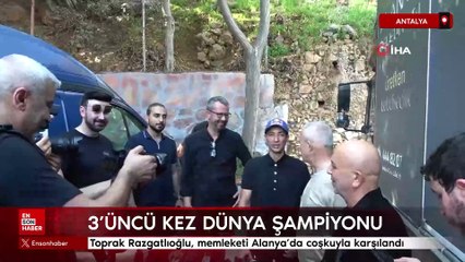 Toprak Razgatlıoğlu, memleketi Alanya’da coşkuyla karşılandı